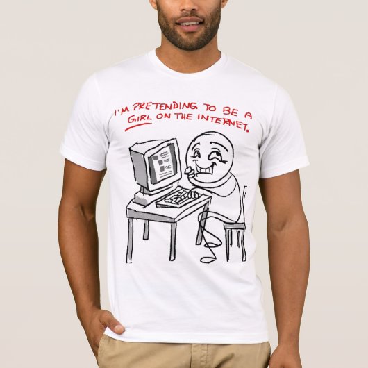 Camiseta Trolling at The Internet Tシャツ (正面)