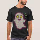 Camiseta unisex con fantasma bordado  tシャツ (正面)