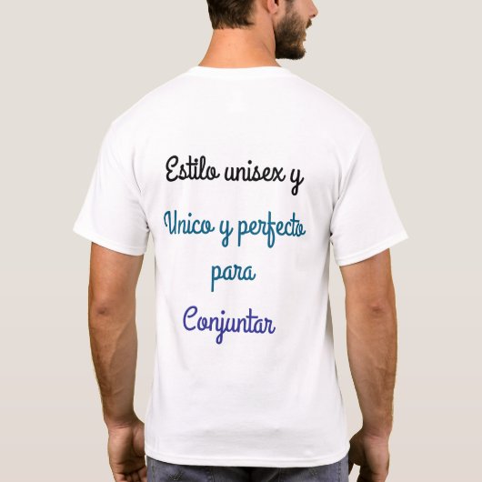 Camiseta unisex única y cómoda  tシャツ (裏面)