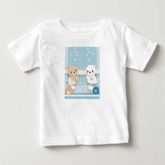 Camiseta Ursinhos Para Bebês ベビーTシャツ (正面)