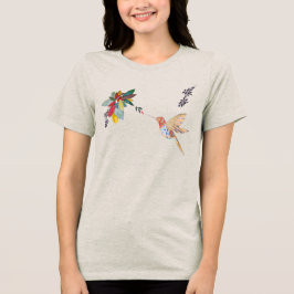 Camiseta Voo do Beija-Flor (desenho autoral) トライブレンドTシャツ