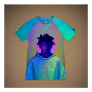 Camiseta y chico ポスター