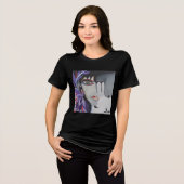 Camiseta Zodíaco Escorpião (desenho autoral) トライブレンドＴシャツ (正面全面)