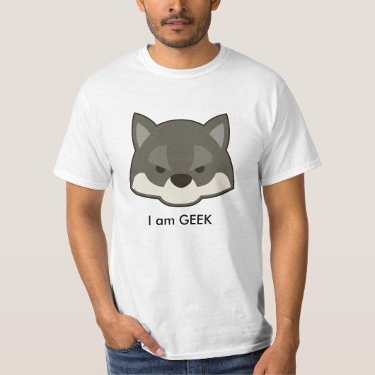 Camiseta zorro I am Geek Tシャツ (正面)