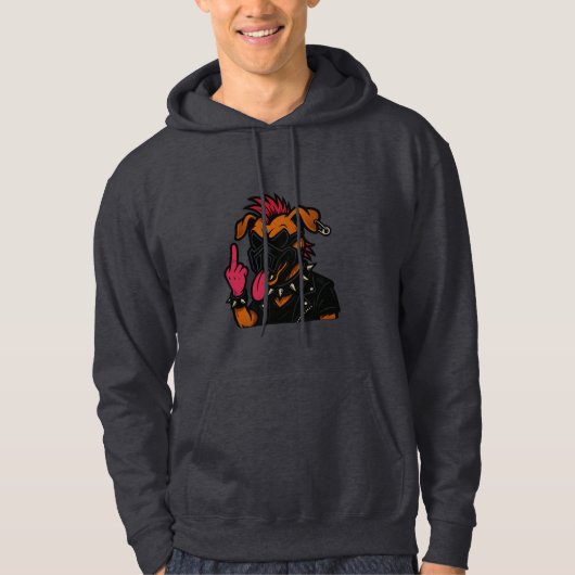 CAMISETAS MASCULINAS  CACHORRO LOUCO パーカ (正面)