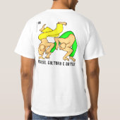 Camisetas Masculinas com desenhos de Capoeira Tシャツ (裏面)