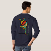 Camisetas Masculinas com desenhos de Capoeira Tシャツ (裏面フル)