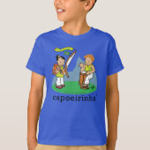 Camisetas para crianças com desenhos de capoeira tシャツ (正面)