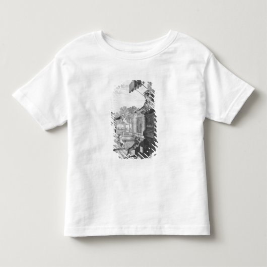 Camligue c.1777著刻まれる賭をとること トドラーTシャツ (正面)