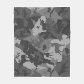 Cammo灰色動物の4/deer/elk/moose/hunting犬 フリースブランケット (正面)
