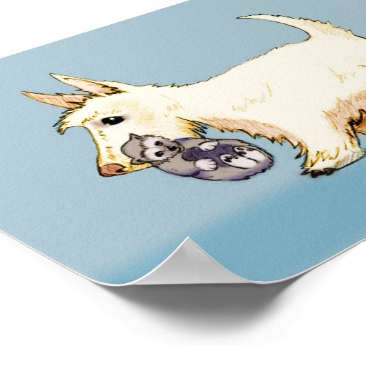 Cammy with Wolverine Cub – カラー ポスター (角)