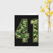 Camo #41 Jersey Number 41 Uniform Fan Favorite Pla カード (黄色い花)