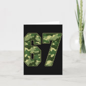 Camo #67 Jersey Number 67 Uniform Fan Favorite Pla カード (正面)
