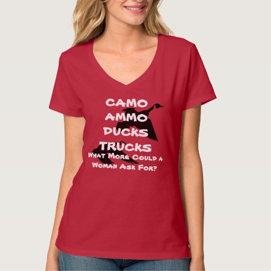 CAMO-AMMO-DUCKS-TRUCKS Tシャツ (正面)