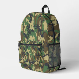 Camo Backpack for Outdoor Adventures, School, or G プリントバックパック