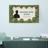 Camo Balloon Welcome Home Banner for Soldier  横断幕 (トレードショー)