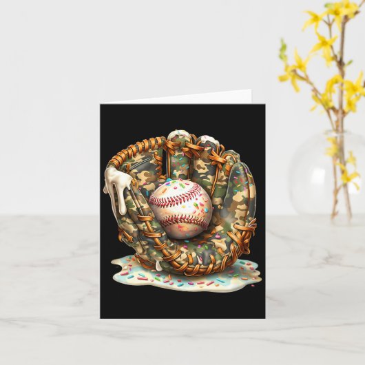 Camo Baseball Gloves Lifestyle 101 Apparel Drip Ic カード (黄色い花)