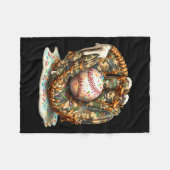 Camo Baseball Gloves Lifestyle 101 Apparel Drip Ic フリースブランケット (正面(横))