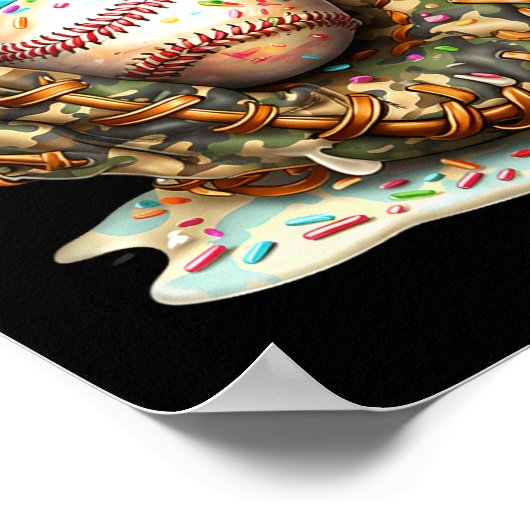 Camo Baseball Gloves Lifestyle 101 Apparel Drip Ic ポスター (角)