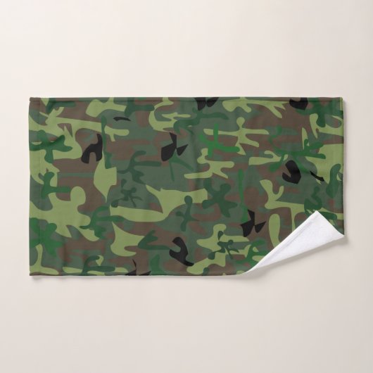 Camo Bathroom Towel Set バスタオルセット (ハンドタオル)