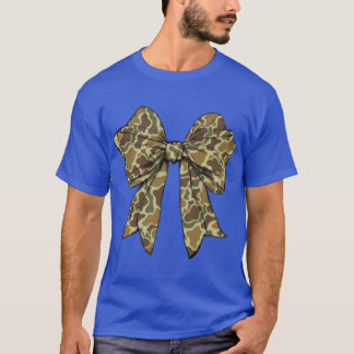 Camo Bow Camo Hunting Theme Fall Shower Camouflage Tシャツ