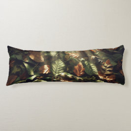 Camo Canopy – A Tranquil Forest Escape ボディピロー