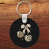 Camo Checkered Cherry Bow, Hunting,checkered Patte キーホルダー (正面)