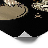 Camo Checkered Cherry Bow, Hunting,checkered Patte ポスター (角)