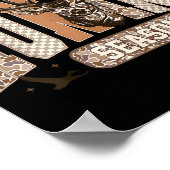 Camo Deer Hunting Season Wildlife Buck Antlers Hun ポスター (角)