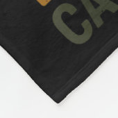 Camo Deer My Favorite Hunting Buddy Calls Me Dad J フリースブランケット (角)