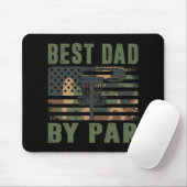 Camo Disc Golf Best Dad By Par American Flag Us Fu マウスパッド (マウス)