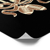 Camo Footll Preppy Coquette Cherries Bow Women Gir ポスター (角)