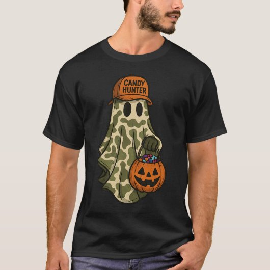 Camo Ghost Candy Hunter Tシャツ (正面)
