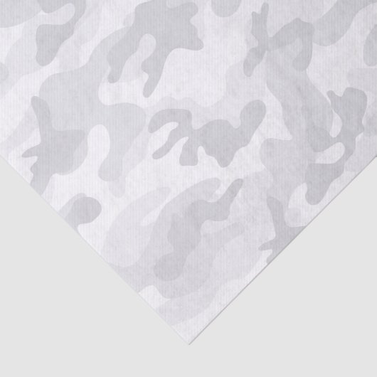Camo Grey Pattern Modern Military Gift Wrapping  薄葉紙 (詳細)