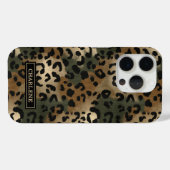 Camo Leopard Print Monogrammed Case-Mate iPhoneケース (裏面 (横))