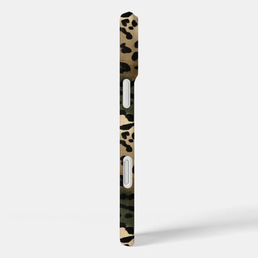 Camo Leopard Print Monogrammed Case-Mate iPhoneケース (裏面 / 右)