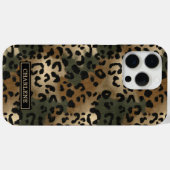 Camo Leopard Print Monogrammed Case-Mate iPhoneケース (裏面 (横))