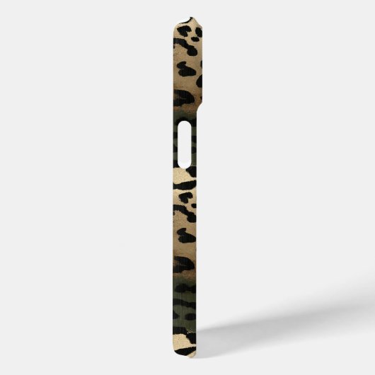 Camo Leopard Print Monogrammed Case-Mate iPhoneケース (裏面 / 右)