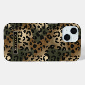 Camo Leopard Print Monogrammed Case-Mate iPhoneケース (裏面 (横))