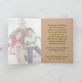 Camo Military Colors Photo Holiday カード (内部)