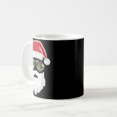 Camo Santa Claus Sungles Funny Camo Christmas Camo コーヒーマグカップ (正面左)
