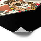 Camo Southern Local Boy Christmas Deer Hunting Xma ポスター (角)