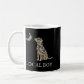 Camo Southern Local Boy Duck Hunting Black Lab Out コーヒーマグカップ (左)