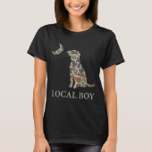 Camo Southern Local Boy Duck Hunting Black Lab Out Tシャツ (正面)
