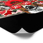 Camo Xoxo Valentine Buck Deer Hunting Season Famil ポスター (角)