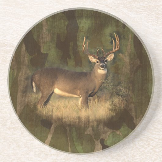 Camoflageのグランジなシカコースター コースター (正面)