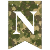 CAMOUFLAGEでカスタマイズ可能なお祝い バンティングフラッグ (第3の旗)