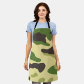 Camouflage エプロン (着用した状態)