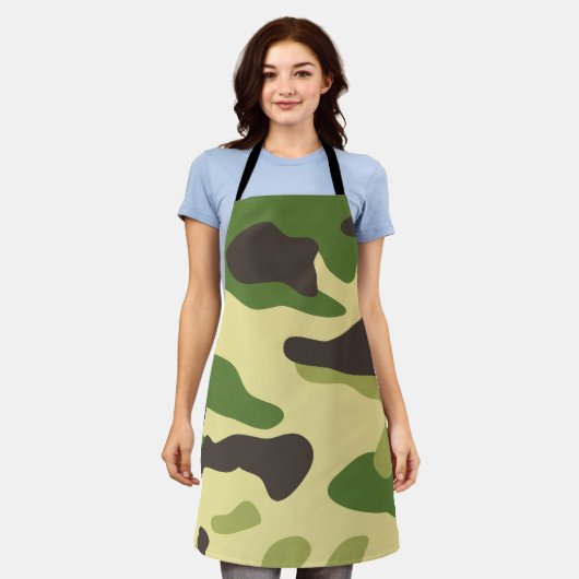Camouflage エプロン (着用した状態)
