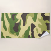 Camouflage ビーチタオル (正面)